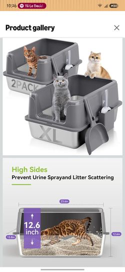 XL Cat Litter Box for Cats