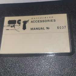 Original Hasselblad Accessories Repair Manual # 6037