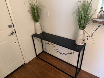 Black Metal Console Table