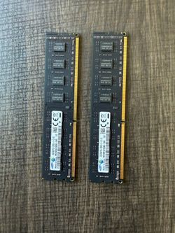 2x8GB (total 16GB) PC3 12800U DDR3 1600 unbuffered memory sticks