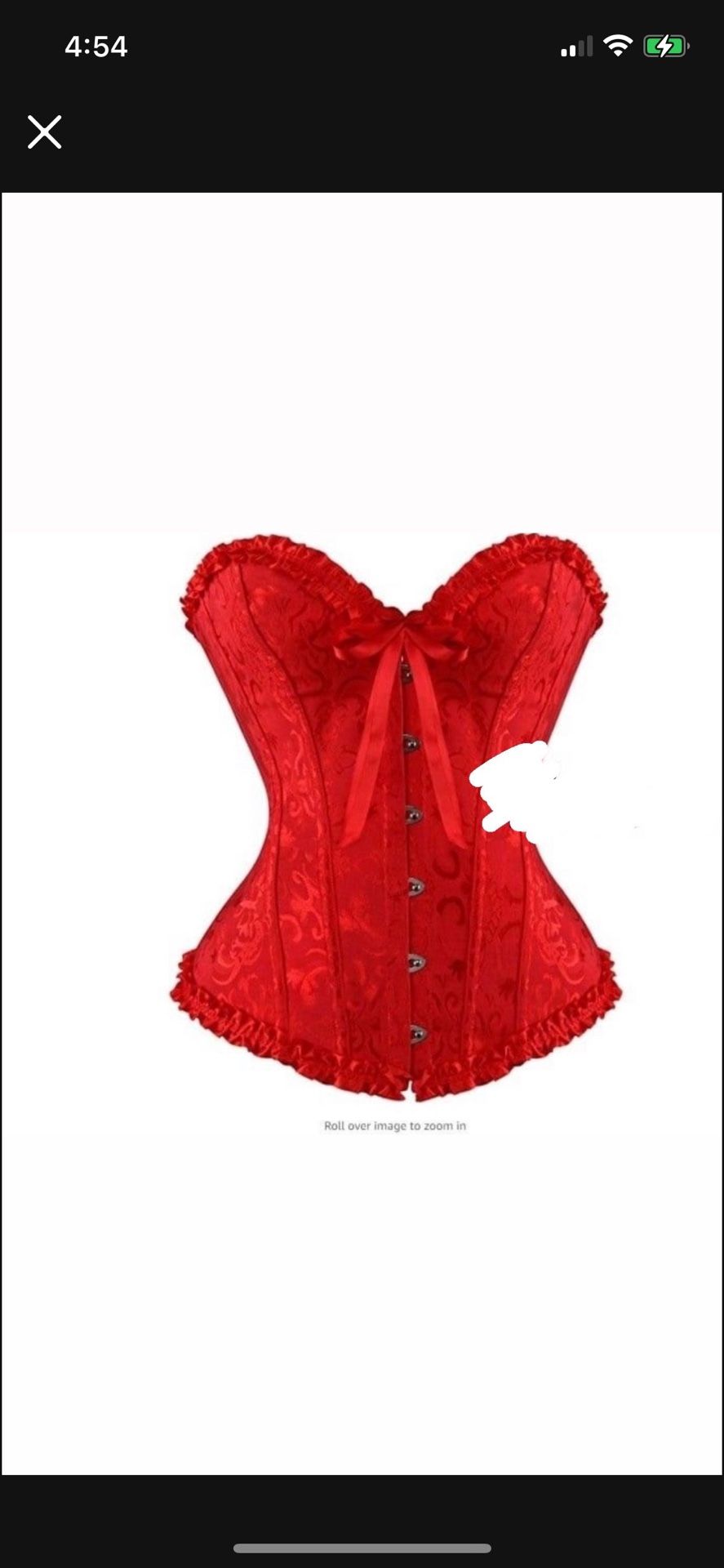 red medium corset