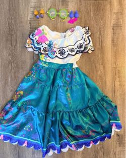 Disney Encanto Mirabel Girls Costume Dress