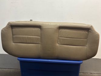 2000-2005 Ford Excursion rear 3rd-row back seat backrest cushion upholstered in tan factory leather