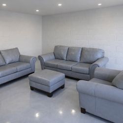 MADE HERE IN ARIZONA -THICK BUTTERSOFT LEATHER - LUXURY CUSTOM DESIGNED COUCH, LOVESEAT & CHAIR