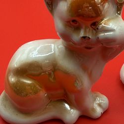 Two Vintage Cats Figurines