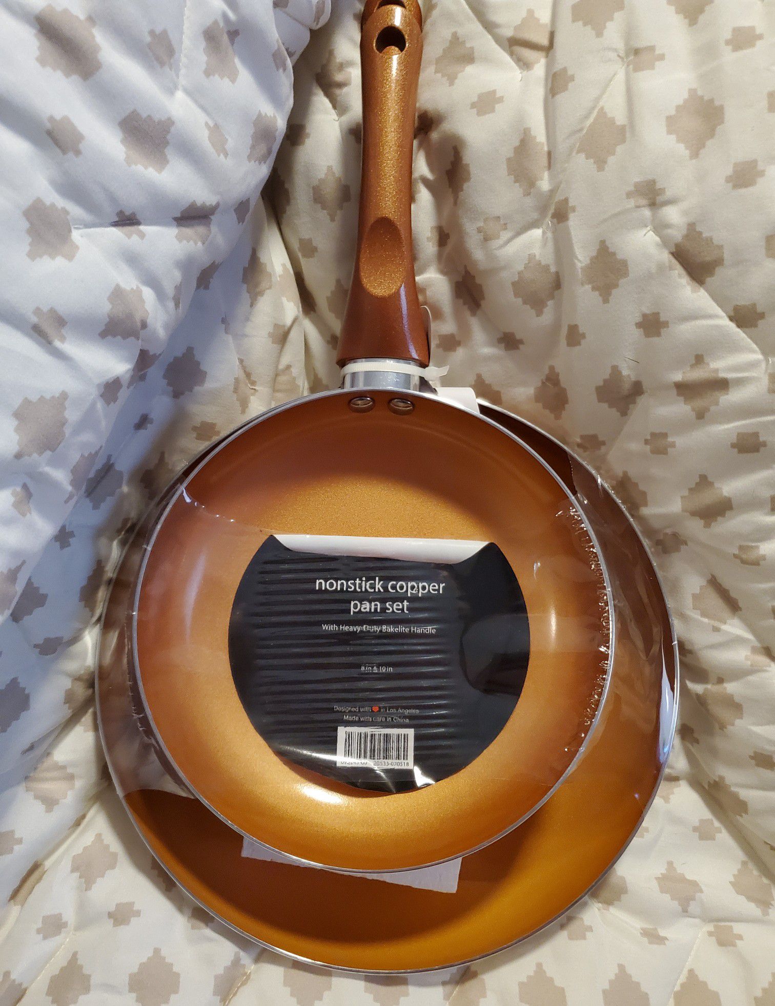 Brand New Copper 10in and 8in Fry Pans