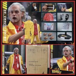 1/6 Hot Toys Doc Brown BTTF2 MMS609 Back To The Future 2 Figure