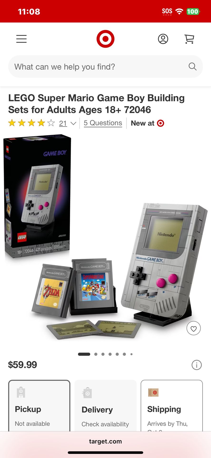 Brand New! / LEGO - Gameboy
