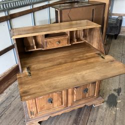 Solid Made Antique Style Fliptop Desk