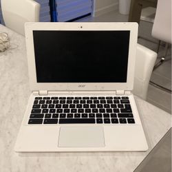 Acer Laptop Google Chrome Book Mini White 