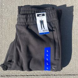 Men’s Puma Sweatpants Black Size Large New With Tags