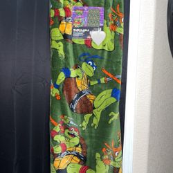 Teenage Mutant Ninja Turtles Blanket 60 X 90 ( Read Description) 