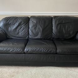 Excellent Condition All Leather Couch Set 