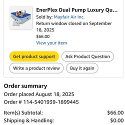 Air mattress,  Built In Pump. Extremely Comfortable And Easy To Use And Set Up, 
