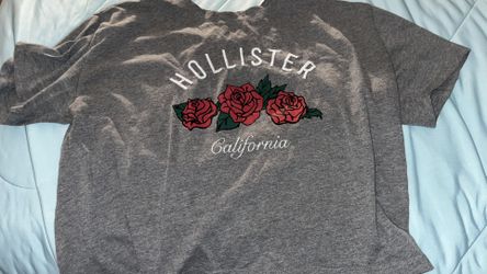 Hollister Grey Rose Shirt