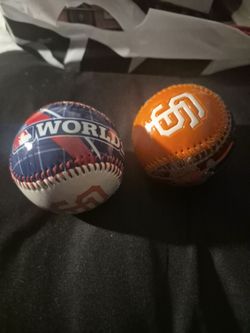 Santa Francisco baseballs hand painted