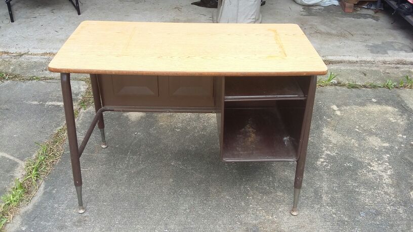 Kids Vintage School Desk