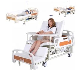 AUTOMATIC TIMED TURNING HOSPITAL BED W/HAIR-WASH BASIN AND BEDPAN