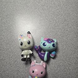 Gabby's Dollhouse Kitty Lot Of 3