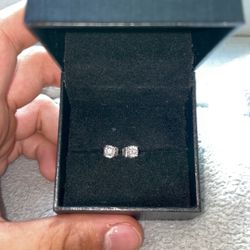 Diamond Solitaire Earrings 14k