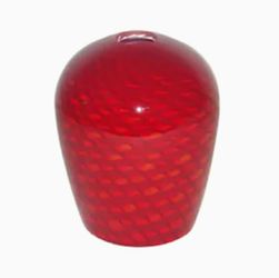 3 total.  6-in H 5-in W Red Scale Art Glass Pendant Light Shade