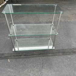 Glass 3-Tier Shelf X2