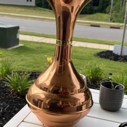 Vintage Copral Copper Vase