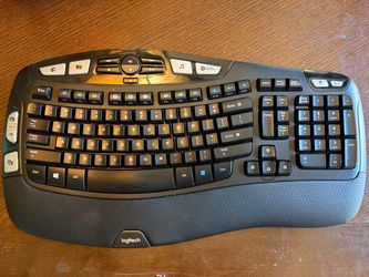 2 Logitech Wave Ergonomic Keyboards – Never Used