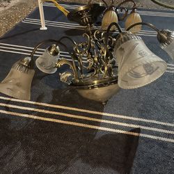 Chandelier And Indoor/outdoor Wall Light 