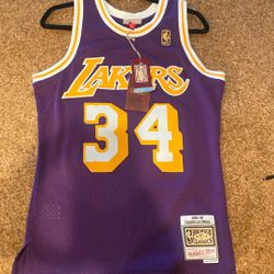 New Lakers Shaquille O’Neal Jersey Size Small