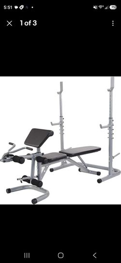 Weight bench workout station