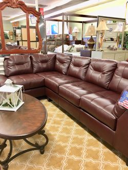 🇺🇸Brand New Sectional In Durable Faux Leather!🇺🇸 $50 Down Takes It Home Today!