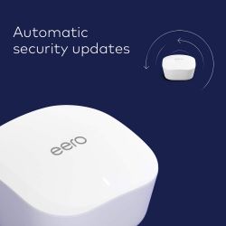 Amazon eero mesh wifi router - Supports internet plans up to 550 Mbps, Coverage up to 1,500 sq. ft., 1-pack