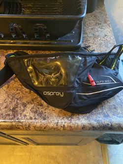 Osprey Duro Solo Black Stretch Waist Pouch Hydration Fanny Pack Bike