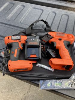 Black And Decker 2 Drill Set. Cordless ! Never Used