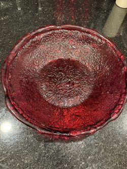 Red Decorative Fruit Bowl