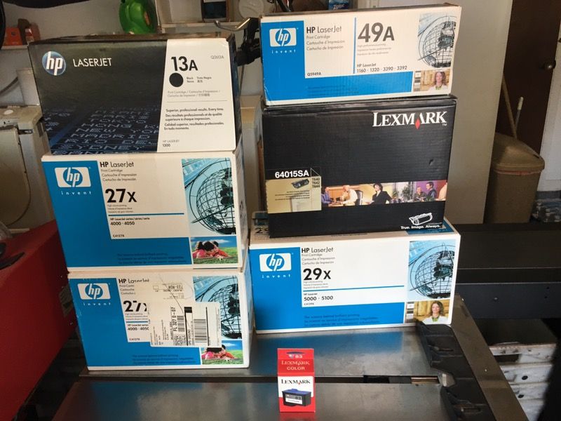 HP & Lexmark Toner cartridges