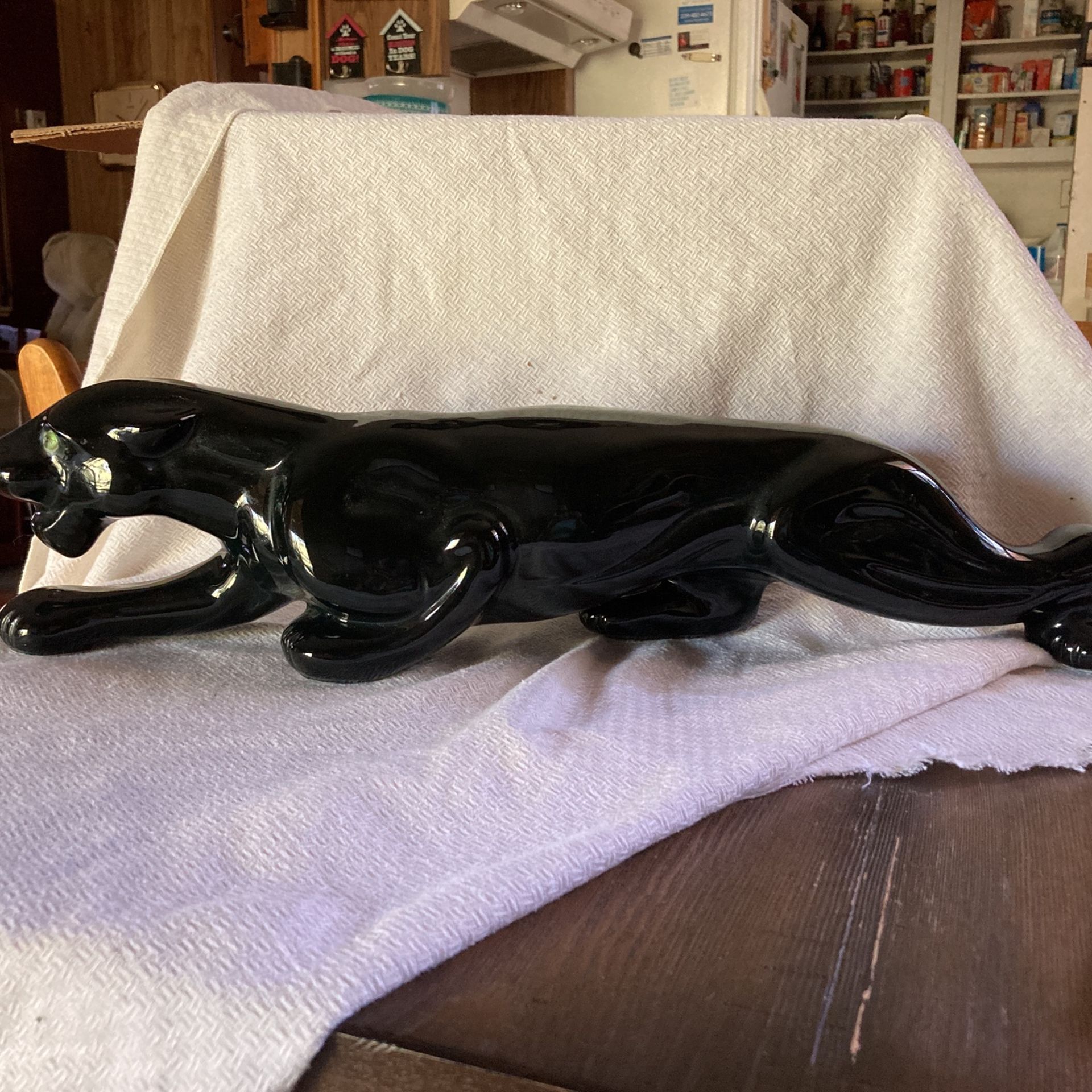 Antique Black Panther antique TV lamp 1950s