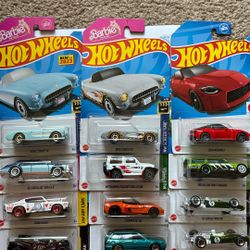 12 Various Hot wheels…
