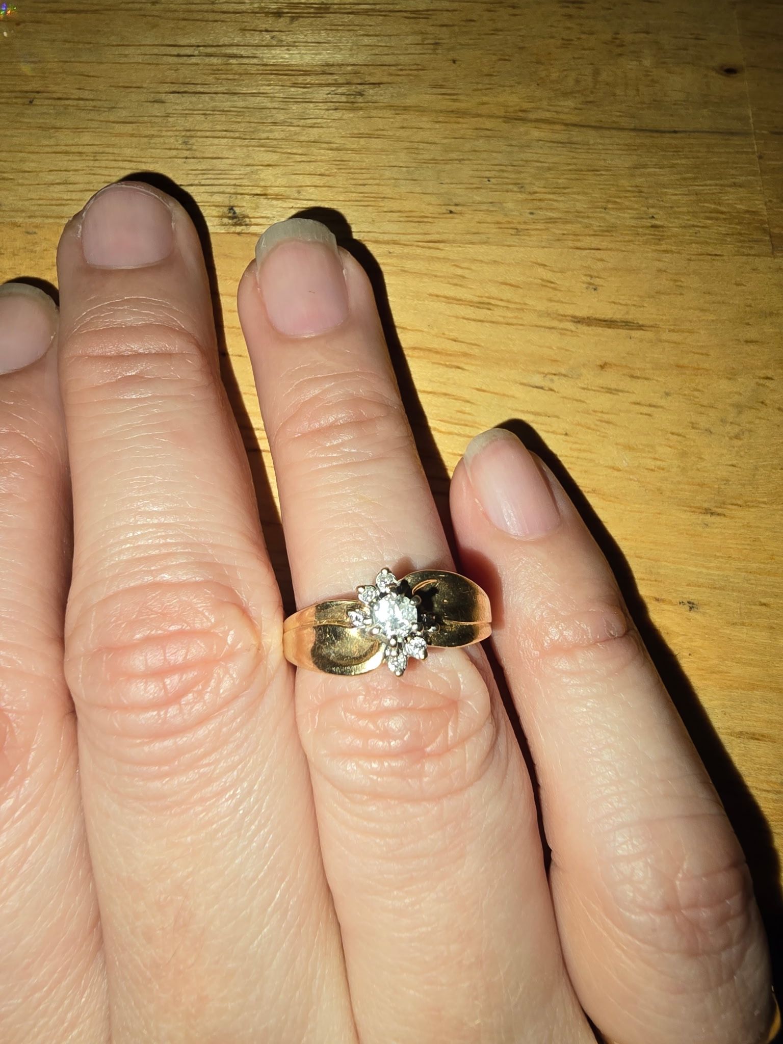 14k dimand engagement ring