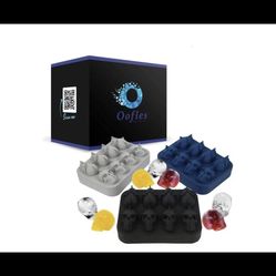 3D Skull Ice Cube Mold Silicone Tray