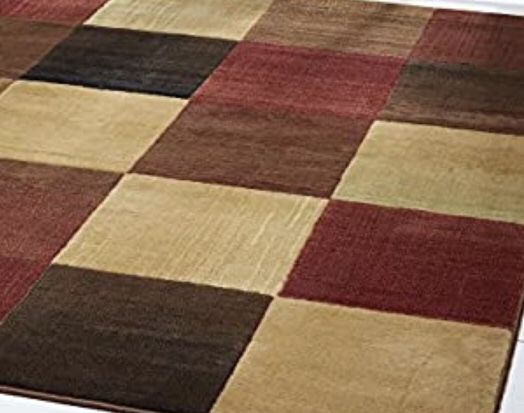 Home Dynamix Catalina Bookings Contemporary Area Rug 5’3” x 7’2” Geometric Brown Beige Orange