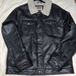 Levi’s Leather Trucker Jacket 