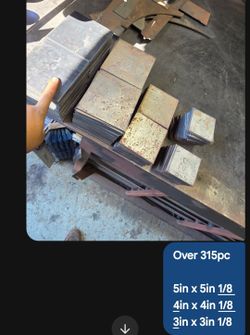 Metal square plates