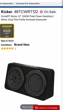 12’ kicker subwoofers
