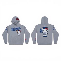 Dodgers Hello Kitty Night Sweater Hoodie Promo Unisex Medium