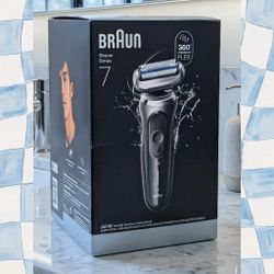 Braun Series 7 Electric Shaver for Men, Wet & Dry Foil Razor, Clean & Charge Center w Precision Trimmer Attachment. New, sealed in box.