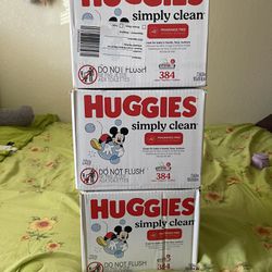 Pack Of 6 Huggies Wipes $10 Each (count of 3)
