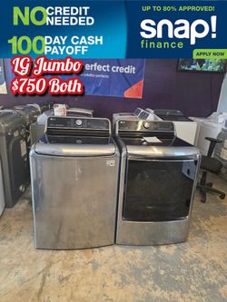 LG Jumbo Washer And Dryer Electric
