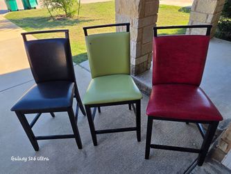 Set of 3 Counter Height Bar Stools